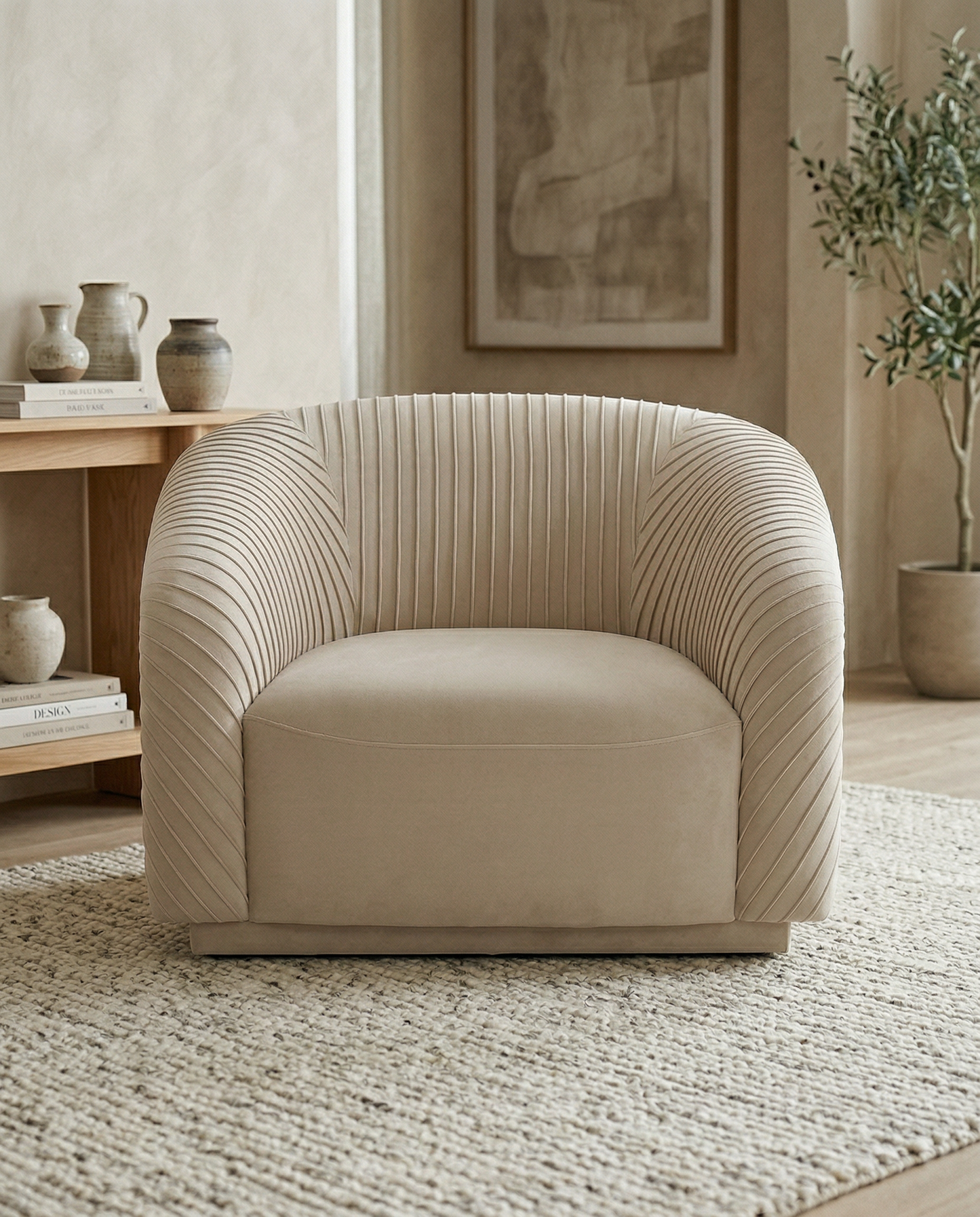 The Kendra Sculptural Accent Chair